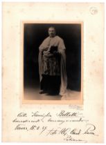 Patriarca Adeodato Piazza (Vigo di Cadore 1884 - Roma 1957) Benedizioni Firma autografa su