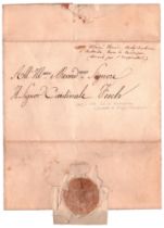 Maria Teresa d'Asburgo-Lorena (Firenze 1801 - Torino 1855) Napoleonica Lettera firmata Una pagina