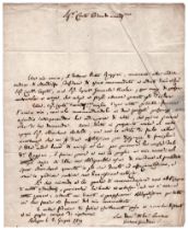 Gaetano Giordani (Budrio 1800 - Bologna 1873) Raccomandazioni al Conte Macchirelli Lettera autografa