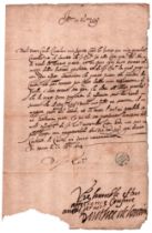 Dorotea di Lorena (Deneuvre 1545 - Nancy 1621) Lettera a Muzio Sforza - influenza in questioni