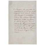 Vittorio Colli di Felizzano (Alessandria 1787 - Torino 1856) Napoleonica - scambio di inviti Lettera