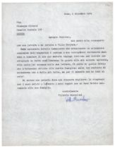 Vittorio Mussolini (Milano 1916 - Roma 1997) Fascismo - post fascismo Lettera dattiloscritta firmata
