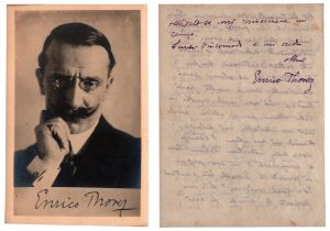 Enrico Thovez (Torino 1869 - ivi 1925) Ricerca di un editore per "Il Pastore il gregge" - Polemica
