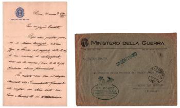 Guglielmo Pecori-Giraldi (Borgo San Lorenzo 1856 - Firenze 1941) Raccomandazioni Lettera autografa