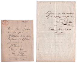 Ernesto Nathan (Londra 1845 - Roma 1921) Massoneria Due lettere autografe firmate Tre pagine in-8
