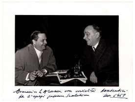 Domenico Larussa (Catanzaro 1900 - 1975) Senatore del Regno d'Italia Fotografia con dedica autografa