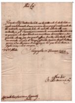 Bernardino Honorati (Jesi 1724 - Senigallia 1807) Insolvenza - Conte Gianfrancesco Ripanti di Jesi