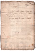 Atto notarile Famiglia Vaccari Lettera Firma/data: Nonantola, 1594 Stato di conservazione: buono