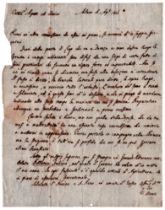 Vincenzo Monti (Alfonsine 1754 - Milano 1828) Teresa Pichler Lettera autografa firmata Una pagina