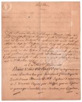 [Pio VII (Cesena 1742 - Roma 1823)] Supplica per la Basilica di San Lorenzo in Damaso Documento