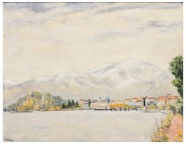 Fiorenzo Tomea (1910 - 1960) Lago d'Iseo, 1947