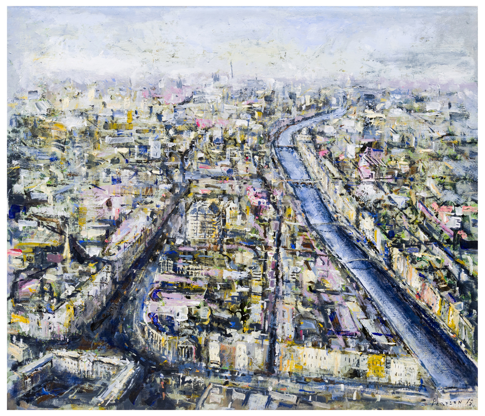 Peter Pearson (1955 circa) Dublin from the air, 2015