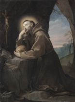 Guido Reni (1575 - 1642) San Francesco Olio su tela 183,2 x 136 cm