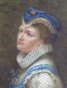 Ernest Crofts R.A. (1847-1911), pastel, portrait of Mary, Queen of Scots, monogrammed and dated,