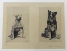 Herbert Dicksee (1862-1942), etching, 'Beauty and the Beast', signed in pencil, publ. 1888,