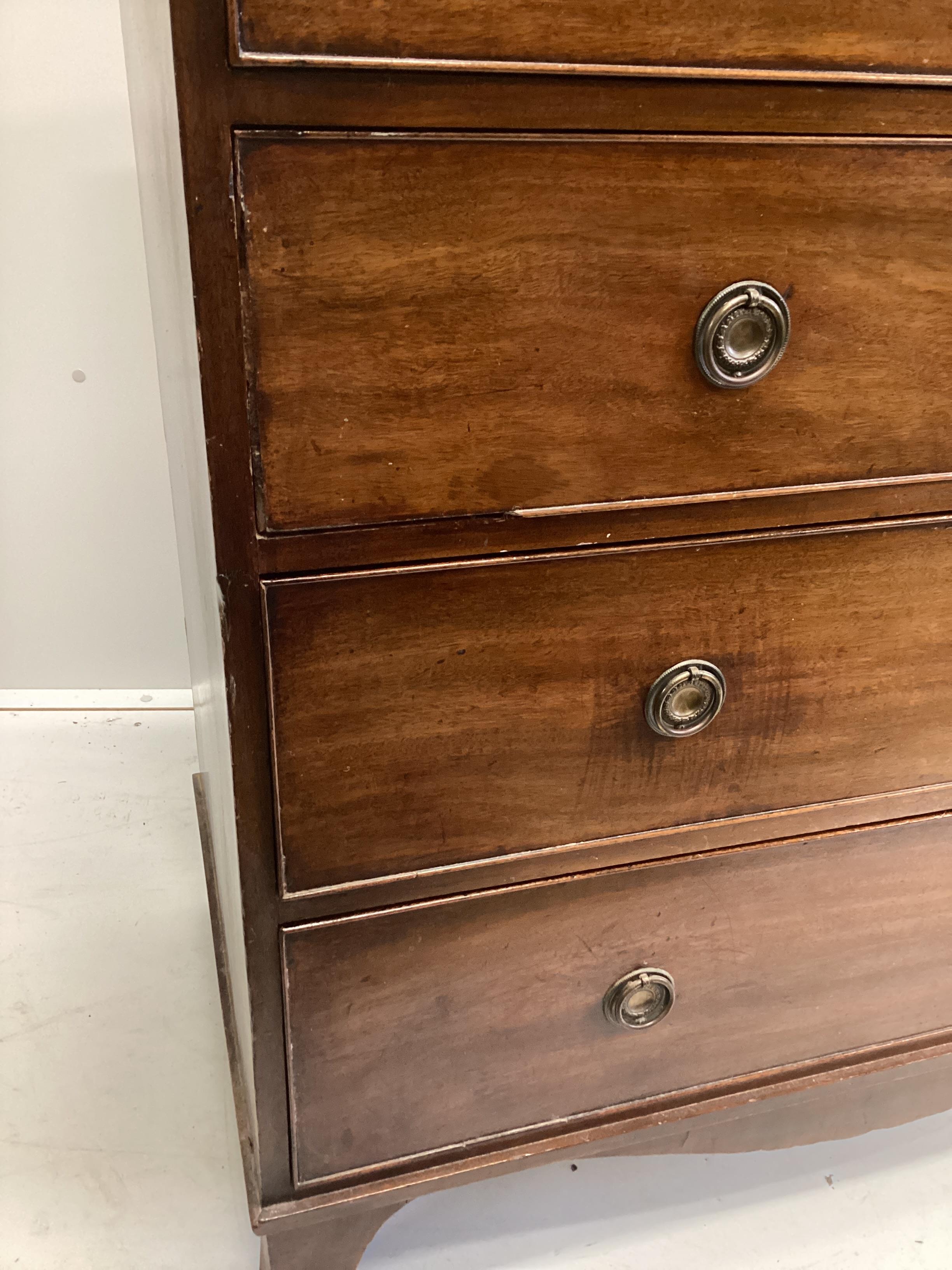 A Regency mahogany five drawer chest, width 104cm, depth 51cm, height 107cm - Image 2 of 2