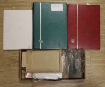 Great Britain stamp album, Victoria to Elizabeth II, used and mint, mainly commemorative, two