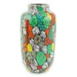 ** ** Vittorio Ferro (1932-2012) A Murano glass Murrine vase, with a multicoloured leaf design,