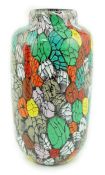 ** ** Vittorio Ferro (1932-2012) A Murano glass Murrine vase, with a multicoloured leaf design,