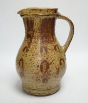 Bernard Leach. A stoneware jug, 26cm