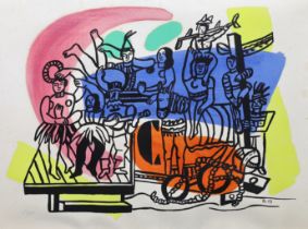 Fernand Léger (French, 1881-1955), lithograph in colours, 'La Parade', initialled and dated '53 in