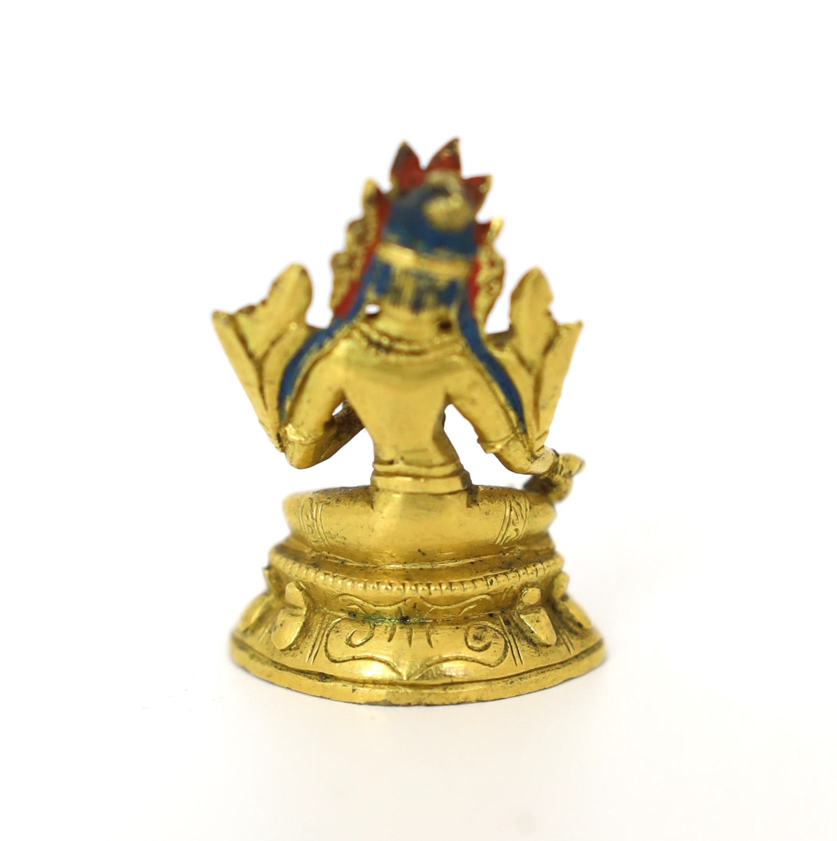 * * A Tibetan miniature gilt bronze figure of Green Tara, 18th/19th century, 3cm highProvenance: - Bild 5 aus 6