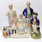 Military and Political Staffordshire figures - A Crimean war group of France, England and Turkey,