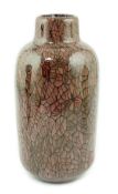 ** ** Vittorio Ferro (1932-2012) A Murano glass Murrine vase, the red brown ground with scattered