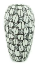 ** ** Vittorio Ferro (1932-2012) A Murano glass Murrine vase, with grey and white chequer pattern,