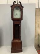 An early 19th century mahogany eight day longcase clock, marked Hallam, Nottingham, height 222cm