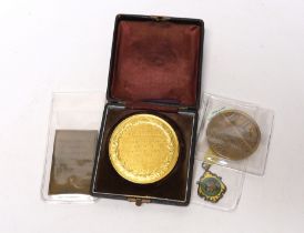 Commemorative medals - XIV Olympiad London 1948 medal, a SWLSFL league Div 1 Winners 1930-31