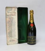 A boxed bottle of Moët & Chandon 1986