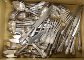 A German canteen of electroplated cutlery