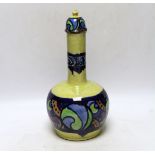 Elizabeth Mary Watt (1886-1954), a pottery bottle vase and cover, initialled EMW and dated 1920,