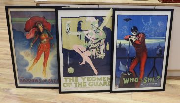 Three vintage Stafford & Co. Ltd, Nottingham theatre posters, comprising 'The Sorrows of Satan', '