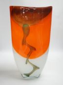 A Svaja Studio glass vase, 41cm