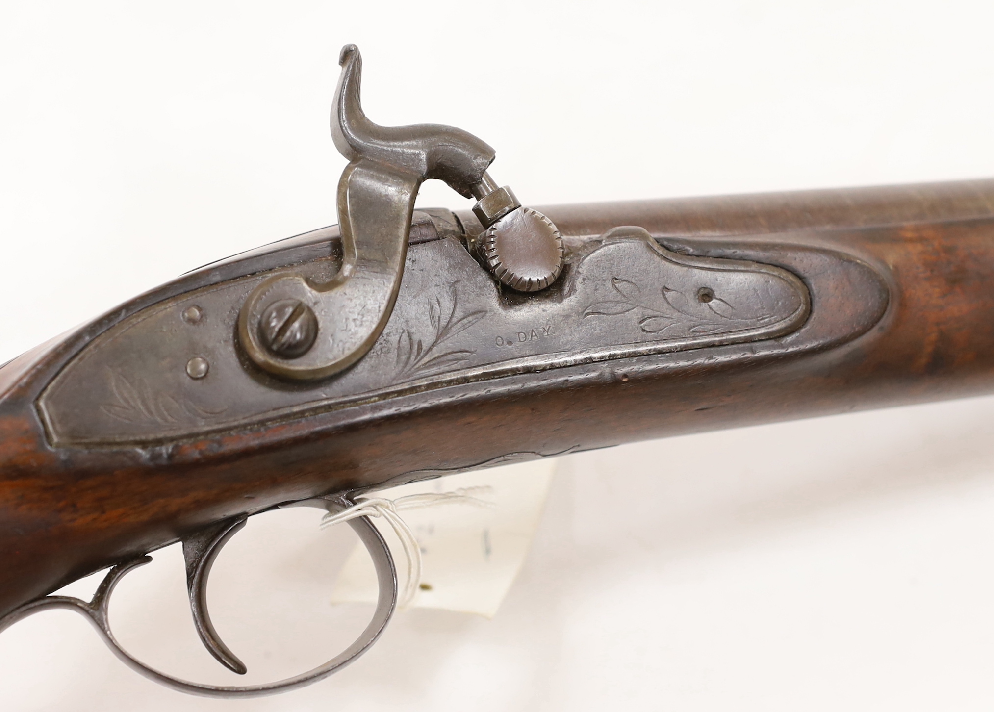 A pair of 12 bore percussion pistols converted from percussion sporting guns, round twist barrels, - Image 2 of 5