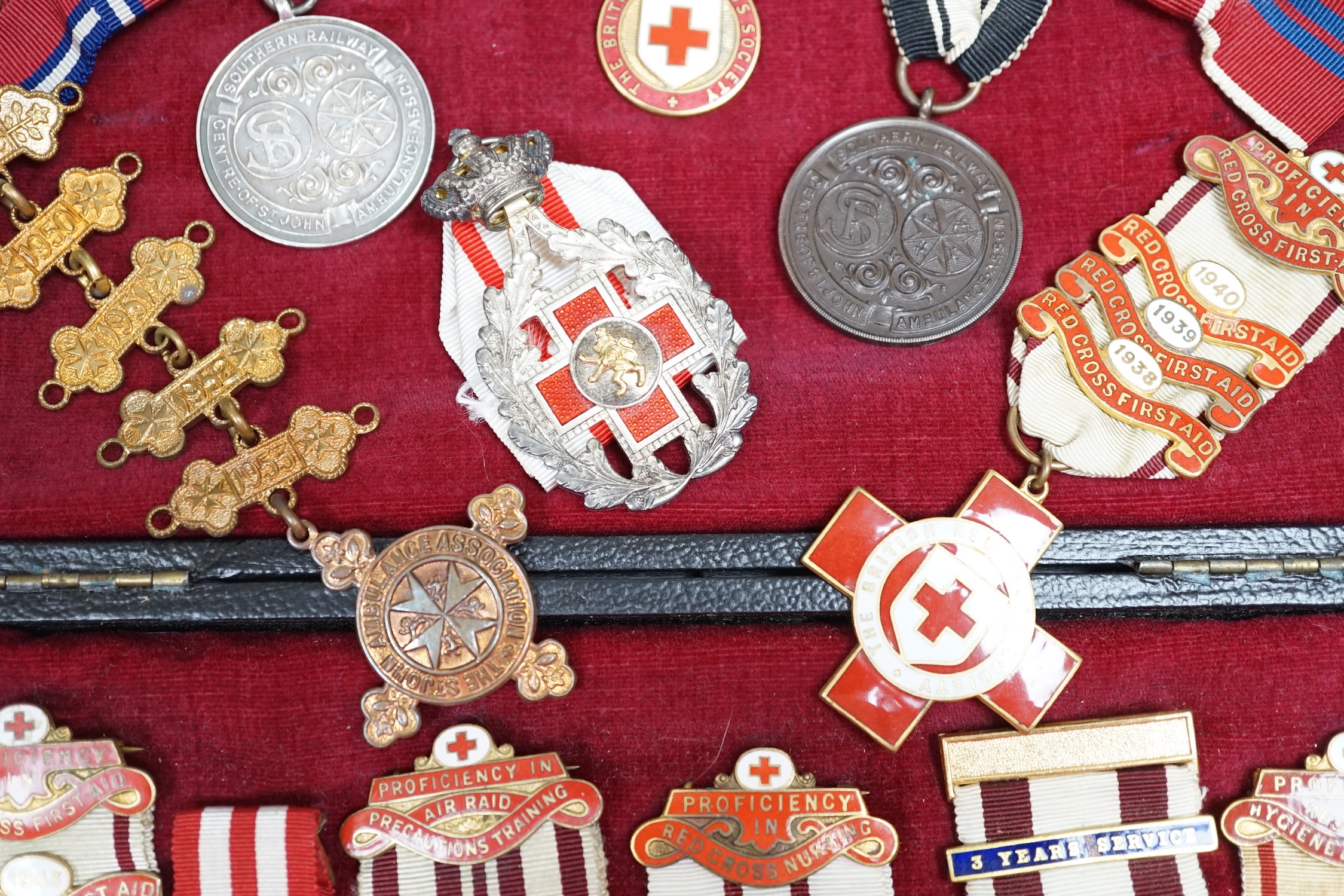 A collection of British Red Cross, etc. medals, awards and memorabilia including medals in - Image 3 of 7