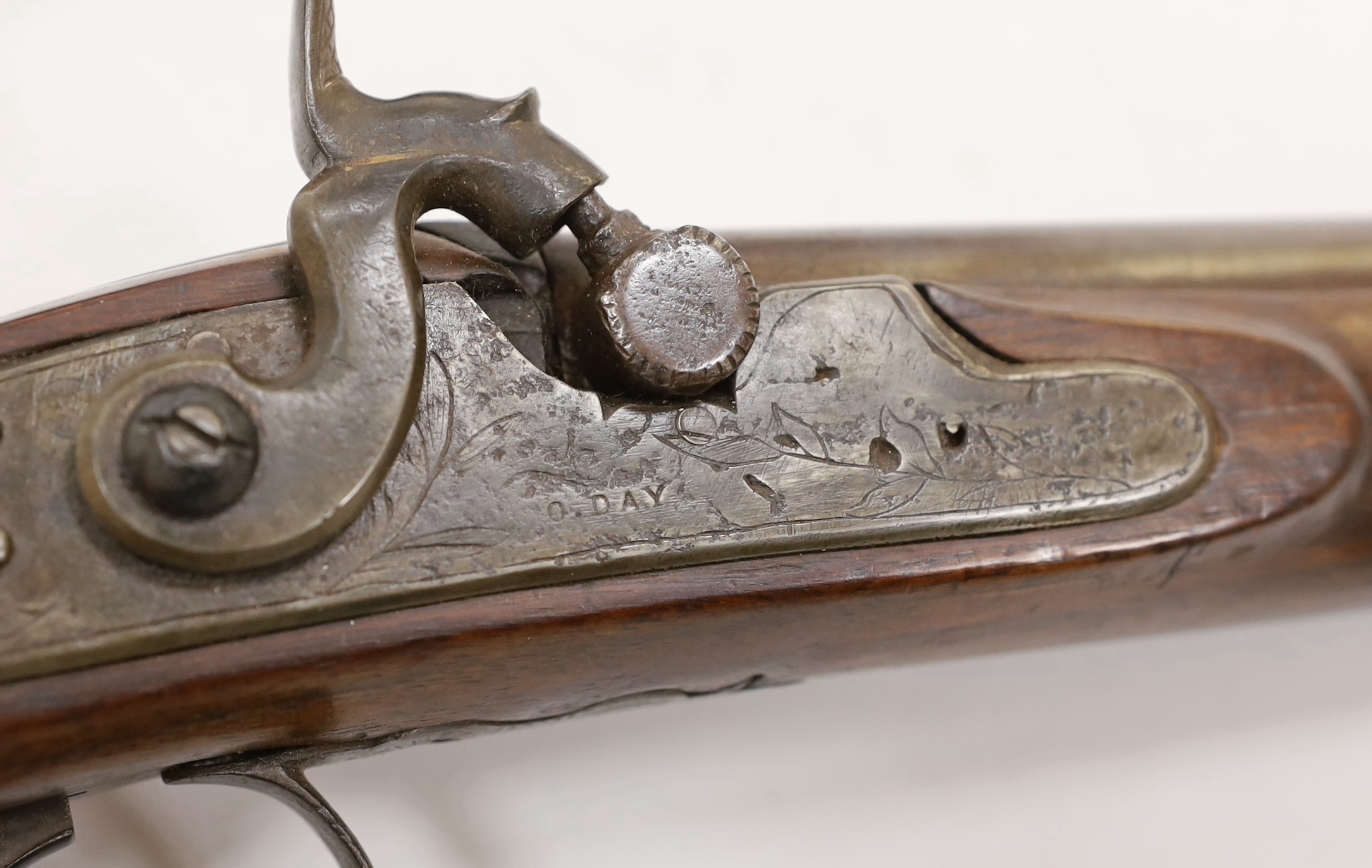 A pair of 12 bore percussion pistols converted from percussion sporting guns, round twist barrels, - Image 4 of 5