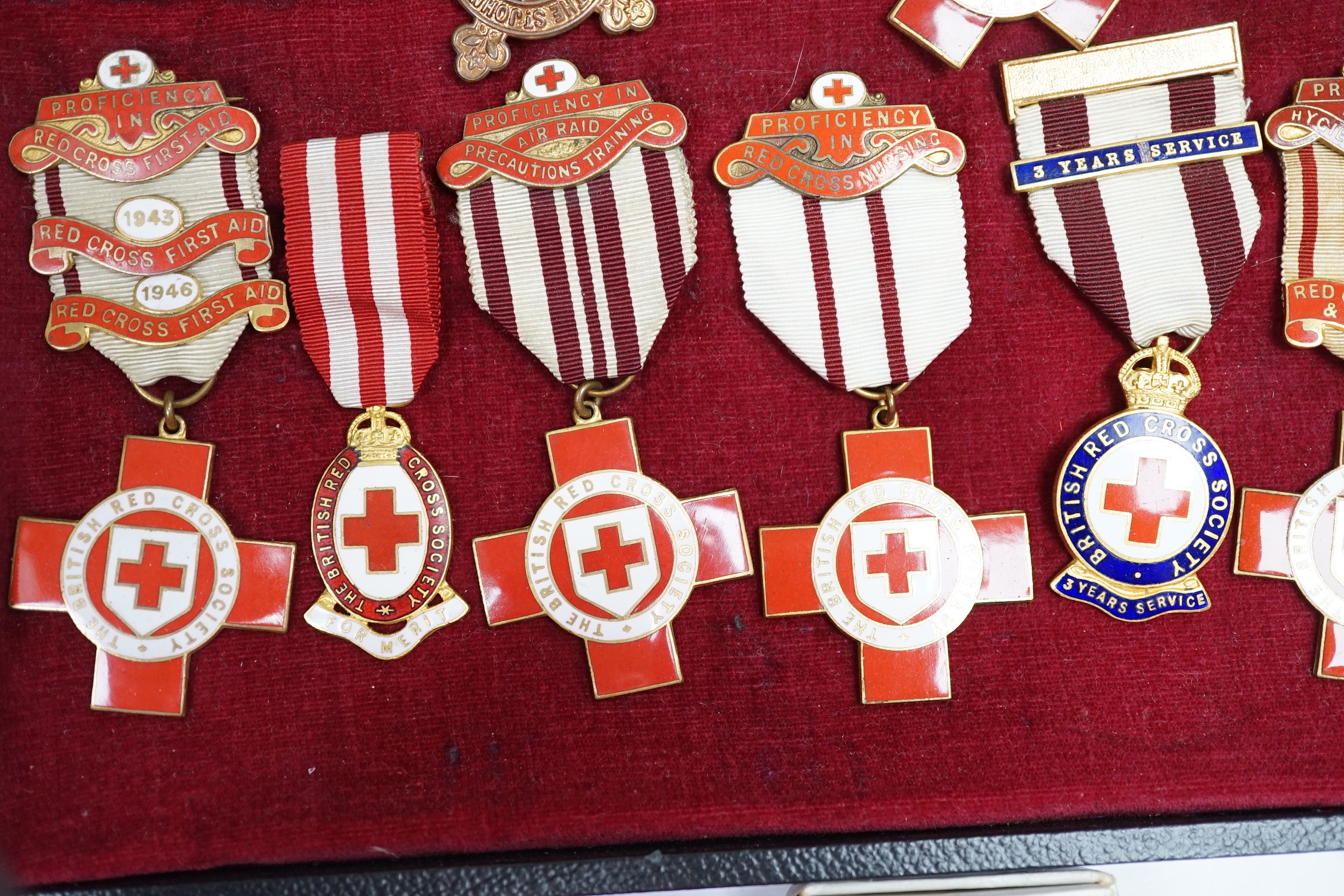 A collection of British Red Cross, etc. medals, awards and memorabilia including medals in - Image 6 of 7