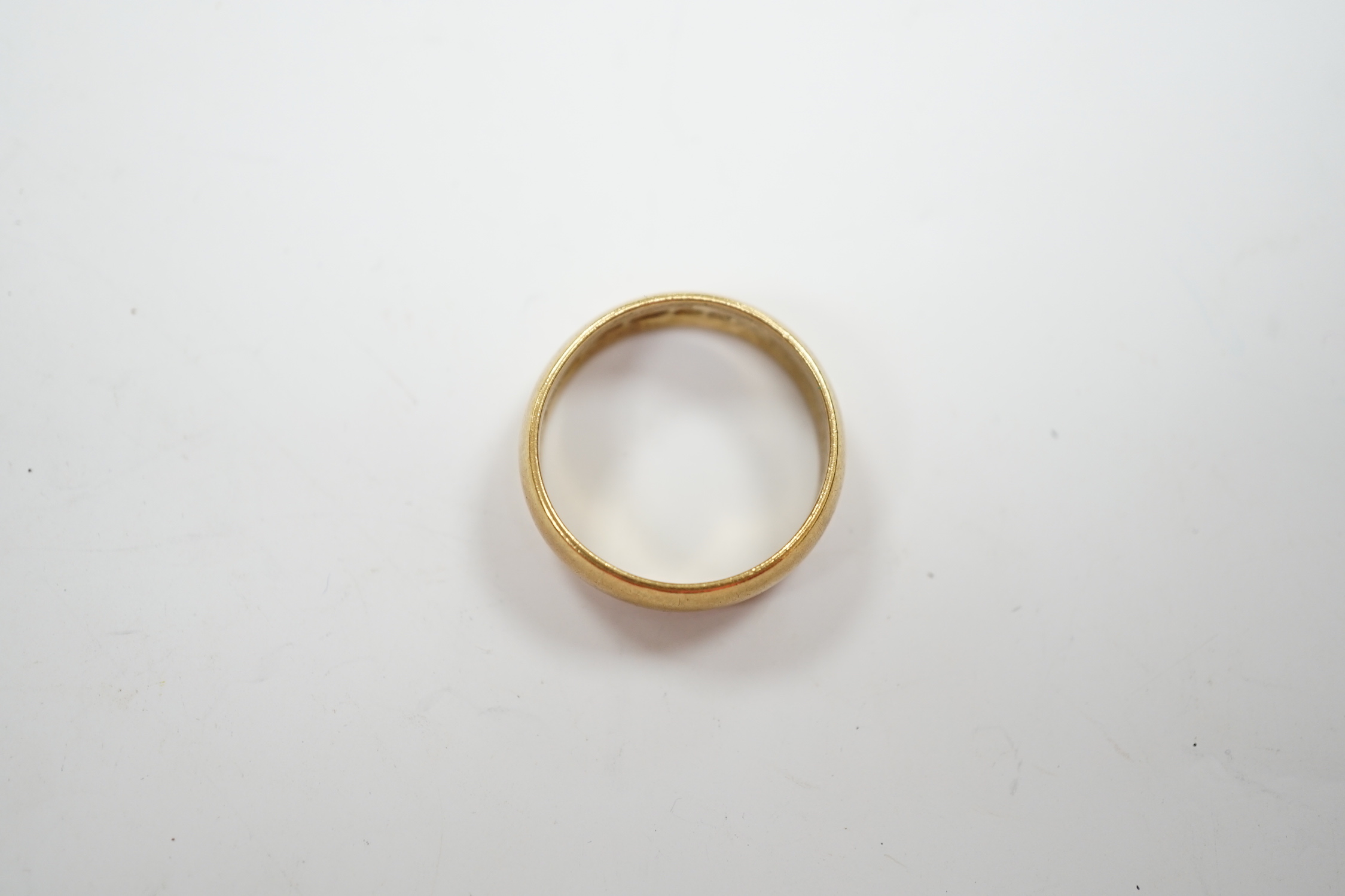 A 1960's 22ct gold wedding band, size M, 6 grams. - Image 4 of 4