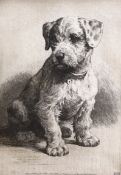 Herbert Dicksee (1862-1942), etching, 'A Sealyham Pup', signed in pencil, publ. 1923 by Frost & Reed