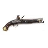 A 16 bore New Land Pattern flintlock service pistol with regulation lock engraved with crowned GR,
