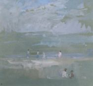 Peter Greenham RA (1909-1992), gouache on paper, ‘Sea Mist, Norfolk Coast’, monogrammed, Jonleigh