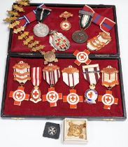 A collection of British Red Cross, etc. medals, awards and memorabilia including medals in