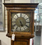William Wilkins, Devizes. An 18th century 10 inch thirty hour longcase clock dial with date