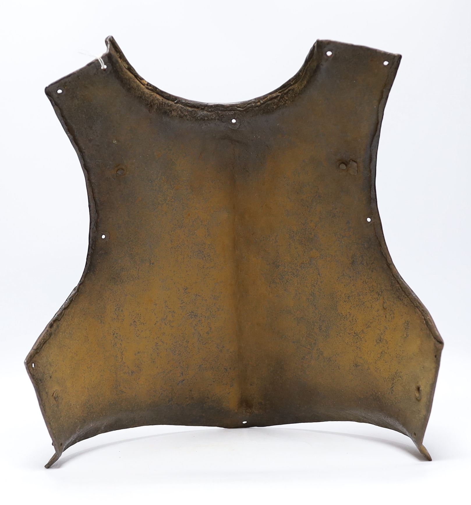 A mid 17th century infantry soldier’s breast plate, struck with armourer’s marks, 42cm high - Image 3 of 3