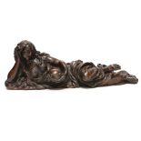 A 17th century carved oak figure of the penitent Mary Magdalene, possibly English, 52.5cm