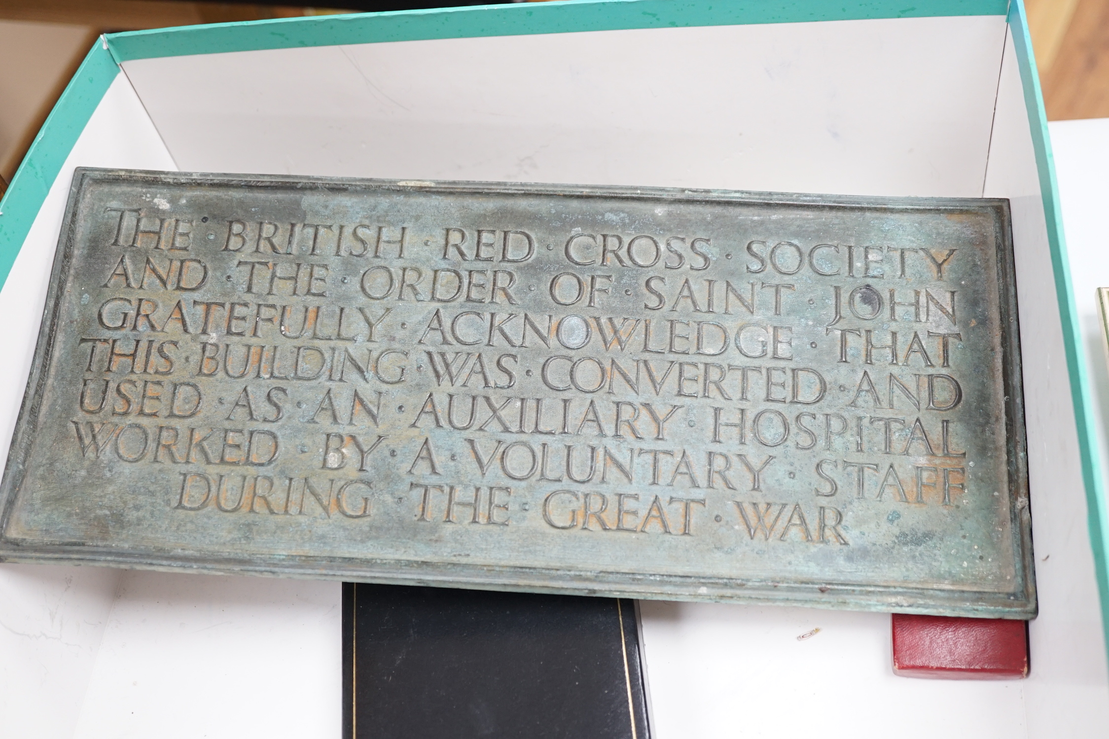 A collection of British Red Cross, medals, badges and memorabilia including a brass plaque, - Image 2 of 4