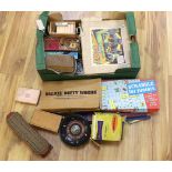 Assorted toys and games, books including chess set